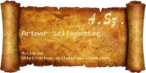 Artner Szilveszter névjegykártya